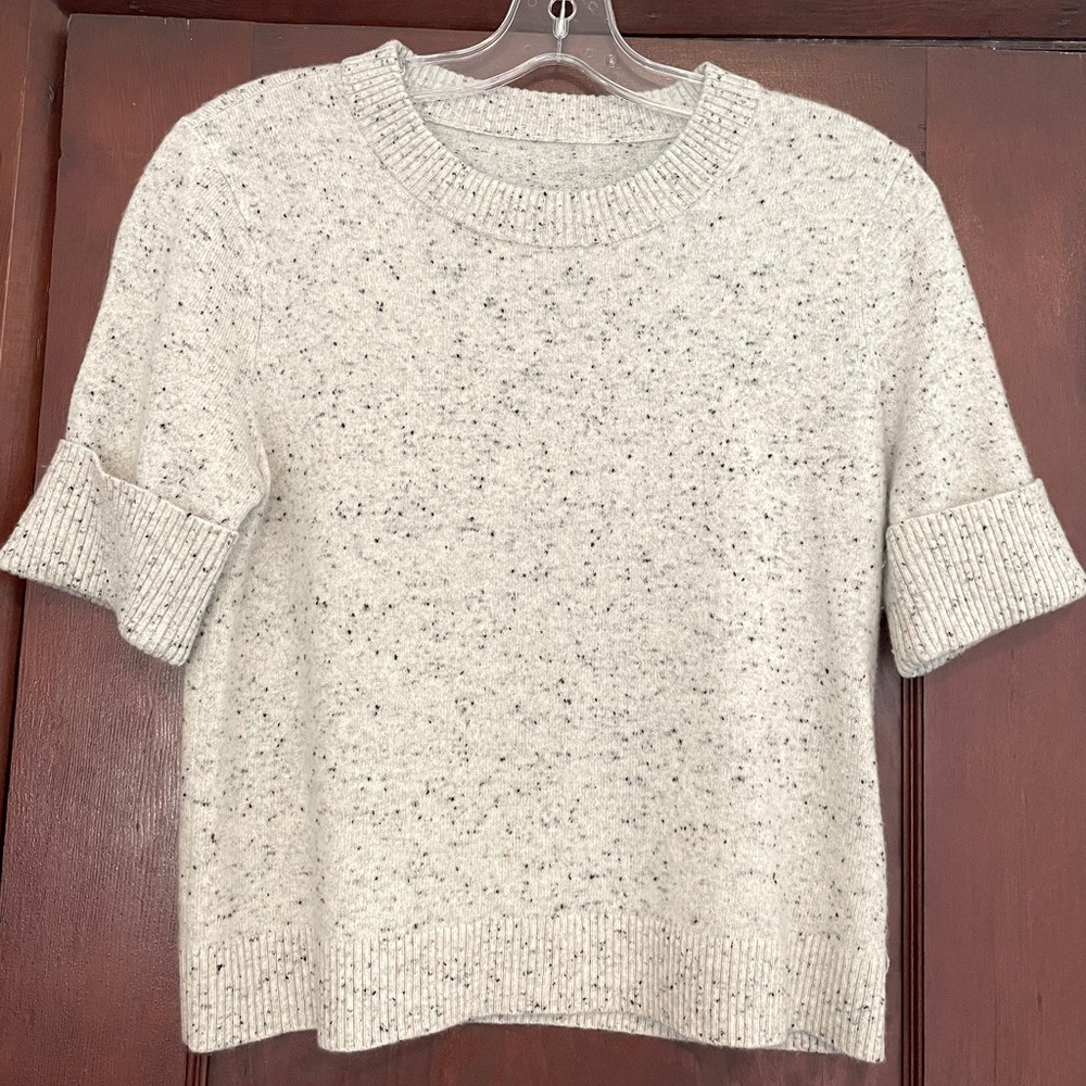 NWOT 100% cashmere Club Monaco donegal sweater